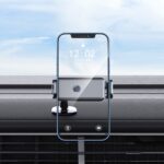Sostenedor eléctrico del teléfono móvil de la navegación elegante del mercado de aire del coche, 660 Gray