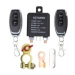 YQTANEN Relé de apagado de control remoto de protección contra fugas de batería de automóvil, voltaje:, 12V 120A