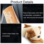 002 Cute Cartoon Thicked Seat Belt Cojín protector antiestrangulado, longitud:, 23cm (Pink Cat) - Imagen 4