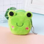 Monedero tridimensional de la llave de la felpa de la historieta de los niños 2pcs, Frog