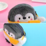 2 piezas lindo pequeño pingüino monedero lápiz labial bolsa de Cable de datos, Backpack Penguin - Imagen 3