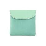 D9900 Bolsa de lápiz labial simple Bolsas de almacenamiento sanitario de cuero PU, D9900 (Green)