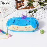 3 uds niños lindo Animal felpa lápiz bolsa papelería bolsa de almacenamiento, Donkey