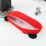 3 uds niños lindo Animal felpa lápiz bolsa papelería bolsa de almacenamiento, Ladybug - Imagen 3