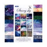 6 pulgadas 24 hojas Scrapbooking papel de fondo arte artesanías hechas a mano, Watercolor Starry Sky - Imagen 2