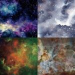 6 pulgadas 24 hojas Scrapbooking papel de fondo arte artesanías hechas a mano, Watercolor Starry Sky - Imagen 4