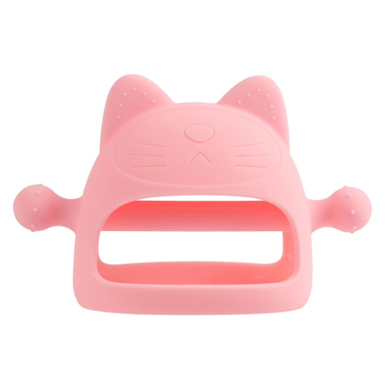 TBD0603213901A.jpg 3 uds bebé Anti-comer mano cubierta hervida silicona calmante dientes palo, Pink - Imagen 1
