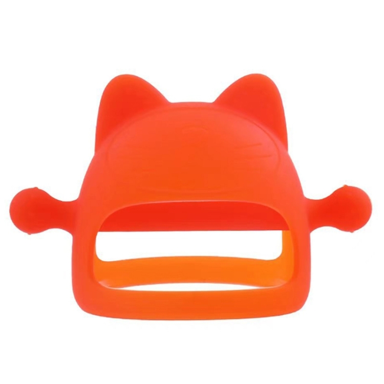 TBD0603213901C.jpg 3 uds bebé Anti-comer mano cubierta hervida silicona calmante dientes palo, Orange - Imagen 1