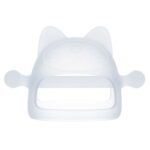 3 uds bebé Anti-comer mano cubierta hervida silicona calmante dientes palo, Transparent