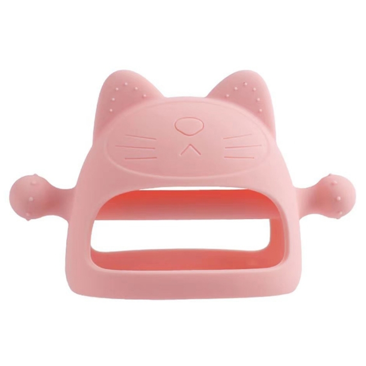 TBD0603213901K.jpg 3 uds bebé Anti-comer mano cubierta hervida silicona calmante dientes palo, Light Pink - Imagen 1
