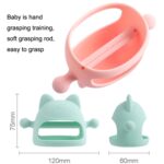 3 uds bebé Anti-comer mano cubierta hervida silicona calmante dientes palo, Transparent - Imagen 3