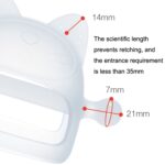 3 uds bebé Anti-comer mano cubierta hervida silicona calmante dientes palo, Pink - Imagen 4