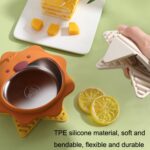 Cojín de olla plegable de 3 uds, almohadilla de aislamiento de taza de té de silicona, manteles individuales antideslizantes para mesa de casa, Dark Gray - Imagen 5