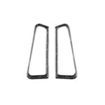 Juego de 2 pegatinas universales para salida de aire desempañador para Infiniti G35/G37/G25/Q60, para volante a la izquierda y a la derecha.