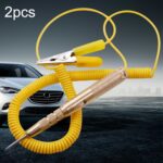 Pluma de prueba de circuito de coche de 6-24V, 2 uds., pluma de prueba de luz de prueba de paso de prueba multifunción LED, LED Spring Test Pen