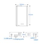 para DJI Mavic 3 YX 1 a 5 cargador con interruptor - Imagen 3