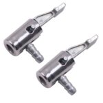 Tubo de bomba inflable para vehículo, 2 uds., conector rápido para boca de neumático y boca de Gas, Inflatable Pump Adapter