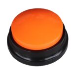 Botón de comunicación para mascotas Dog Vocal Box Recording Vocalizer, Style: Recording Model, Orange