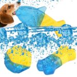 2 piezas de juguetes de hueso congelado para mascotas, juguetes de molienda de dientes de perro TPR, Ball - Imagen 3