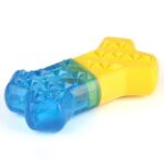 2 piezas de juguetes de hueso congelado para mascotas, juguetes de molienda de dientes de perro TPR, Bone
