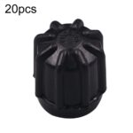 Tapa a prueba de fugas de válvula de plástico a prueba de polvo para aire acondicionado de coche 20 piezas, Small