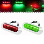 1 par MK-234 12V Yacht Ships 4LED Luces de navegación Luz de señal roja y verde