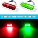 1 par MK-234 12V Yacht Ships 4LED Luces de navegación Luz de señal roja y verde - Imagen 2