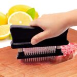 10B48 Ablandador Pin Meat Looser 48 Pin Martillo para carne de acero inoxidable, 10B48 Black