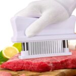 10B48 Ablandador Pin Meat Looser 48 Pin Martillo para carne de acero inoxidable, 10B48 White