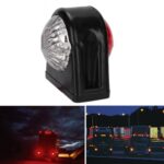 MK-249 10-30V 8LEDs Luz lateral redonda para camión rojo y blanco, MK-249 (Red White)