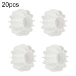 20 piezas Bola de lavandería Eliminación de manchas Bola de limpieza antienredos para lavadora, Water Truck White