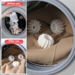 20 piezas Bola de lavandería Eliminación de manchas Bola de limpieza antienredos para lavadora, Water Truck Gray - Imagen 5