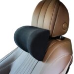 Reposacabezas de espuma viscoelástica en forma de U con ajuste universal para coche A09 5D, U-shaped (Black)