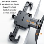 Reposacabezas de espuma viscoelástica en forma de U con ajuste universal para coche A09 5D, U-shaped (Black) - Imagen 4