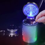 Cenicero de salida de aire acondicionado de coche con luz LED, With LED Light