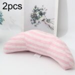 2 uds., reposacabezas para el cuello para niños, funda cómoda para el hombro, almohada protectora para el cuello del coche, 2pcs (Pink Stripe)