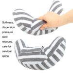2 uds., reposacabezas para el cuello para niños, funda cómoda para el hombro, almohada protectora para el cuello del coche, 2pcs (Coffee Strip) - Imagen 4