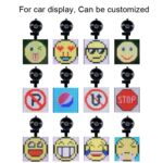 Aduana inalámbrica de Wifi de la transmisión inalámbrica de la exhibición del coche de la imagen LED de Emoji a todo color, P4-32x32 RGB USB - Imagen 3