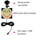 Aduana inalámbrica de Wifi de la transmisión inalámbrica de la exhibición del coche de la imagen LED de Emoji a todo color, P4-32x32 RGB USB - Imagen 4