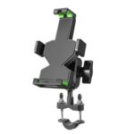 A04 Metal motocicleta teléfono móvil navegación soporte bicicleta marco multifuncional coche abrazadera fija, A04 U Car Handlebar Model