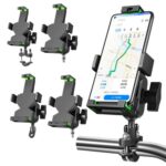 A04 Metal motocicleta teléfono móvil navegación soporte bicicleta marco multifuncional coche abrazadera fija, A04 U Car Handlebar Model - Imagen 2