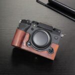 Para FUJIFILM X-T5 Cámara Bolsa de piel de vaca Funda protectora antiarañazos Cubierta de la base