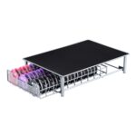 Organizador de soporte para cápsulas de café tipo cajón de 3 filas, almacenamiento de latas, bola de leche de 60 uds.
