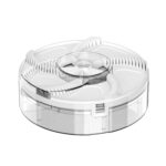 S008 Trampa para moscas doméstica USB silenciosa para matar moscas automática, especificaciones:, USB Plug-in Type (White)