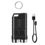 V3 Llavero Luz USB Recargable Luz Fuerte Mini Linterna