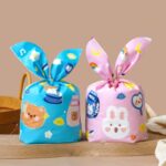 1 bolsa de bolsas de embalaje de dulces bolsas de regalo de galletas para hornear, Little Rabbit and Bear