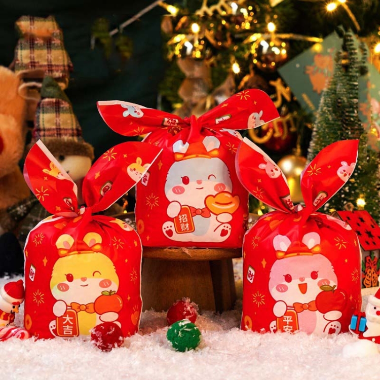TBD0603319101K.jpg 1 bolsa de bolsas de embalaje de dulces bolsas de regalo de galletas para hornear, Year Rabbit - Imagen 1