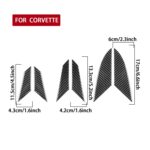 For Chevrolet Corvette C8 6pcs /Set Engine Side Air Vent Stickers - Imagen 3