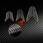 For Chevrolet Corvette C8 6pcs /Set Engine Side Air Vent Stickers - Imagen 4