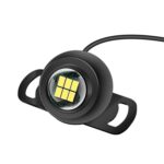 Coche LED Ultra -Bright Ojo eléctrico Luz de marcha atrás Bombilla externa Modificada Luz auxiliar universal, Estilo:, Long Bright Black Shell